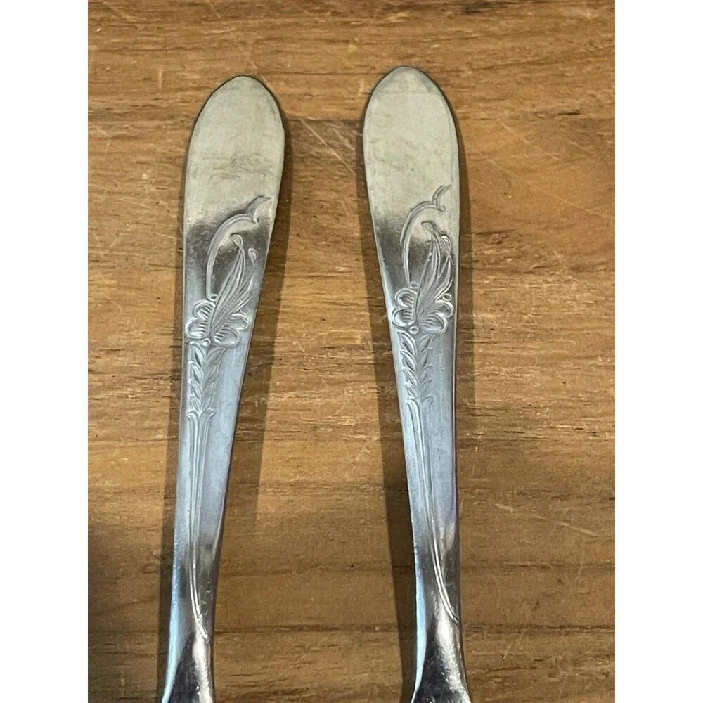 Heather Stainless Steel- Stainless 2 Forks